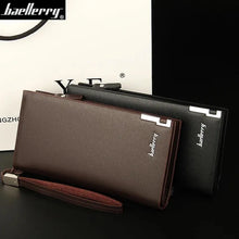 Men’s Long Slim Wallet Microfibre Leather Long Purse