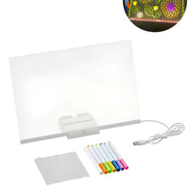 LED Rewritable Board with 7 Neon Pens