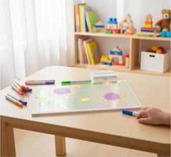 LED Rewritable Board with 7 Neon Pens