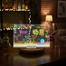 LED Rewritable Board with 7 Neon Pens
