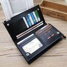 Men’s Long Slim Wallet Microfibre Leather Long Purse