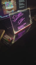 LED Rewritable Board with 7 Neon Pens